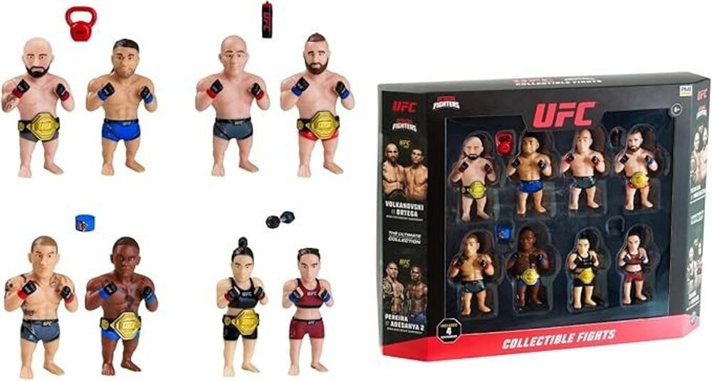P.M.I. UFC 2.5-Inch Collectible Figures 8-Pack Deluxe Box – Includes 8 Fighters